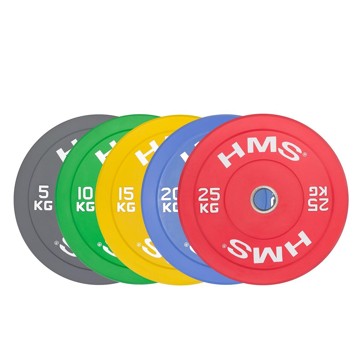 Bumper Plate - Olympische Halterschijf - 25 kg - Grijs 2/7