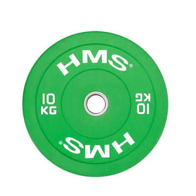 Bumper plate - olympische halterschijf - 10 kg - groen