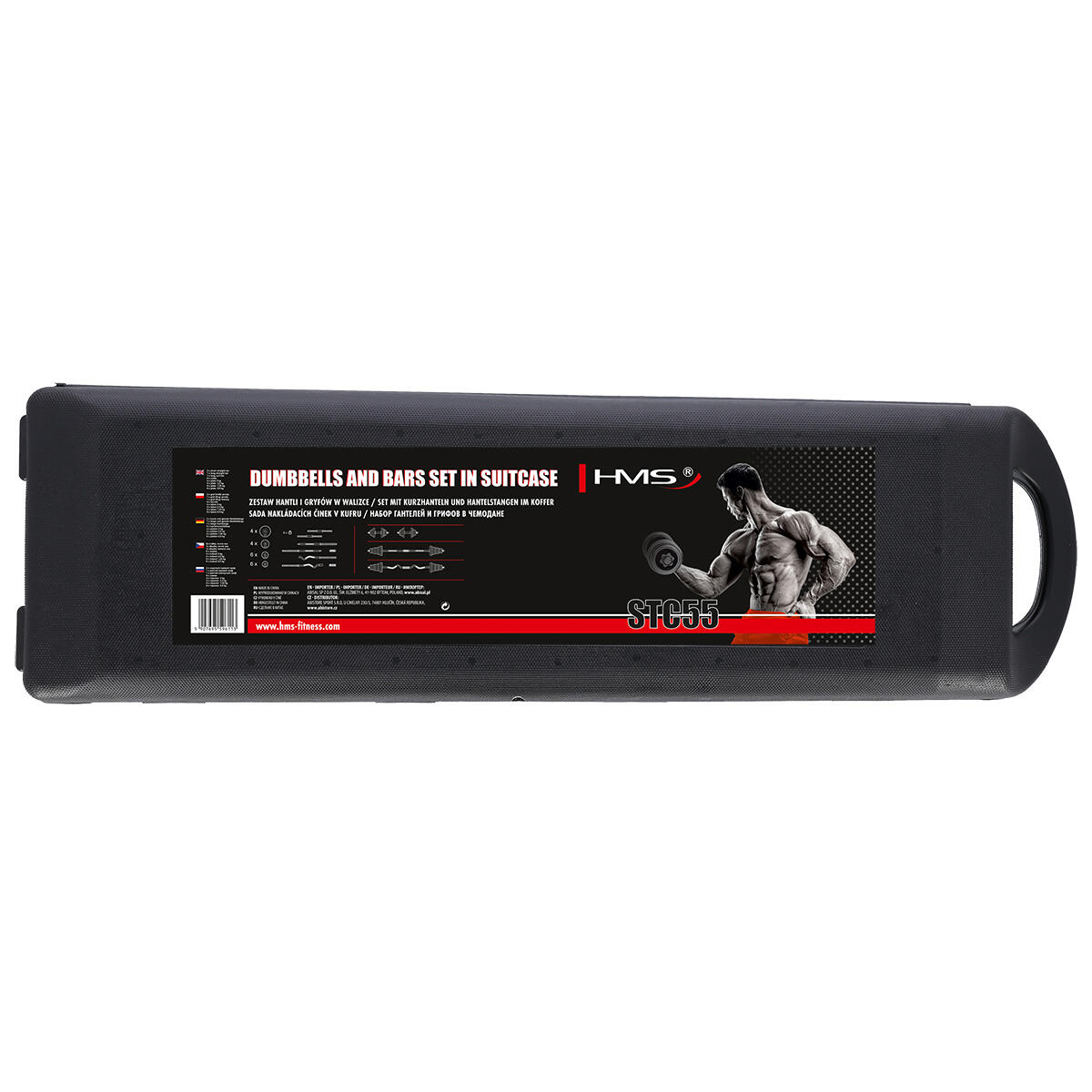 Set d'Haltères et de Dumbbells Réglables avec Valise de Rangement - 55 kg 3/7