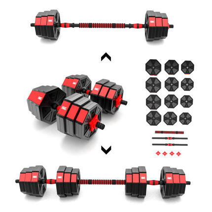 Set d'Haltères et Dumbbells Réglables - 20 kg