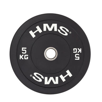 Disque Bumper - Disque Olympique - 5 kg - Noir