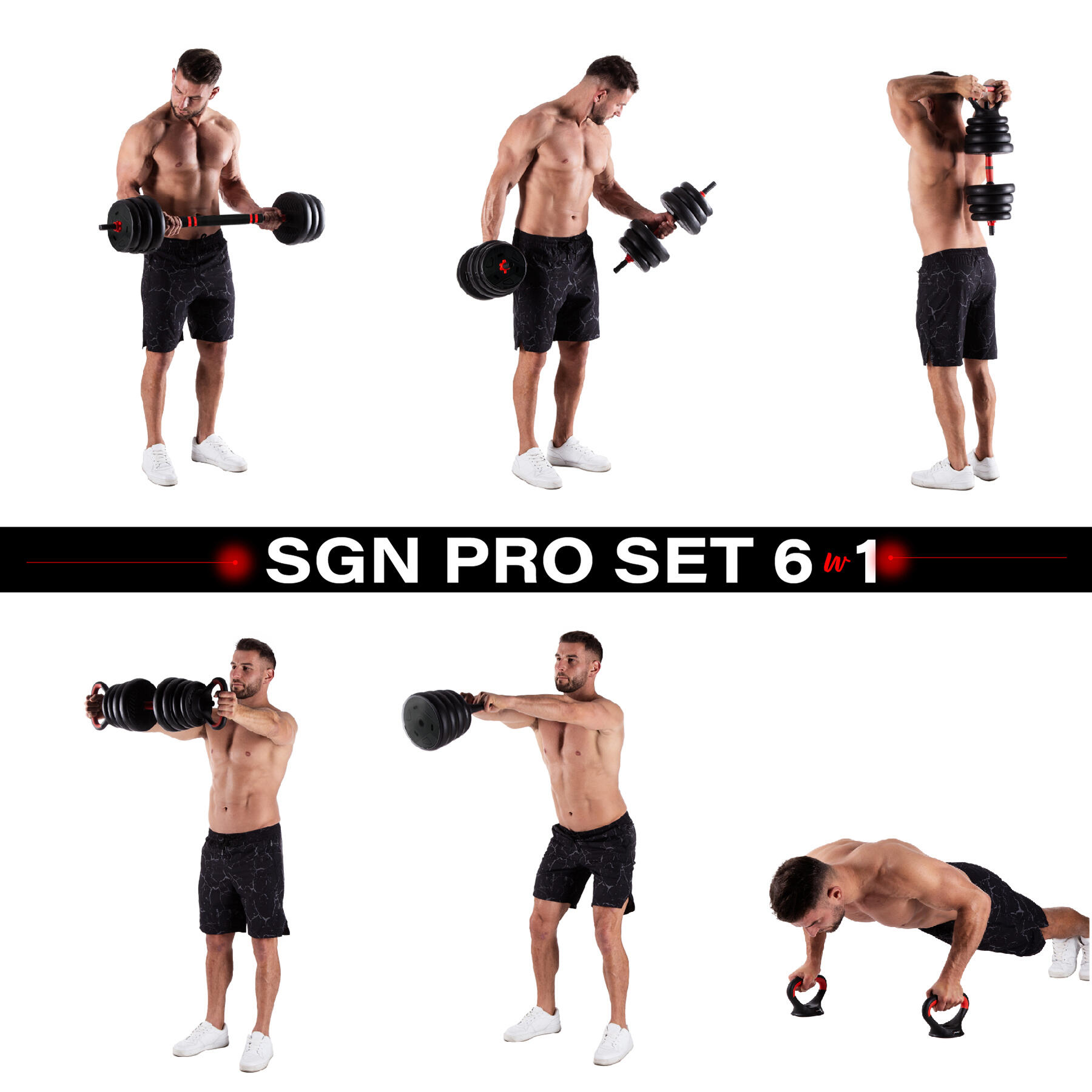 Set d'entraînement de force 6-en-1 - 30 kg 2/7