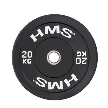 Bumper Plate - Olympische Hantelscheibe - 20 kg - Schwarz