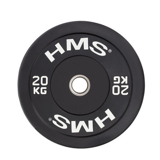 Bumper Plate - Olympische Hantelscheibe - 20 kg - Schwarz