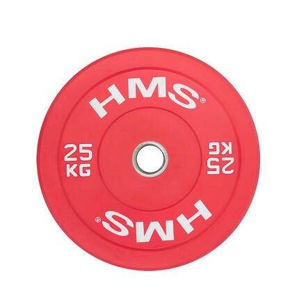 Disque Bumper - Disque Olympique - 25 kg - Gris