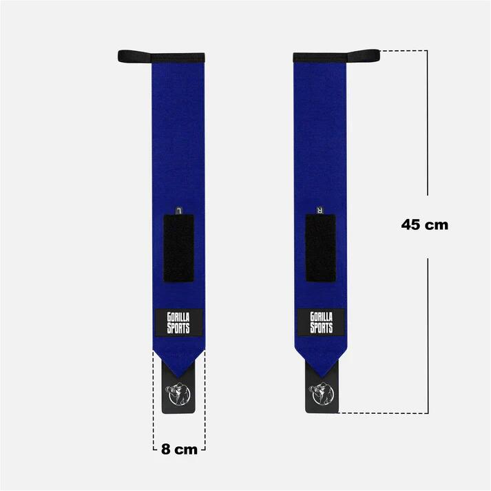 Komplet pasków do podnoszenia ciężarów 45 cm, niebieski Gorilla Sports 3/7