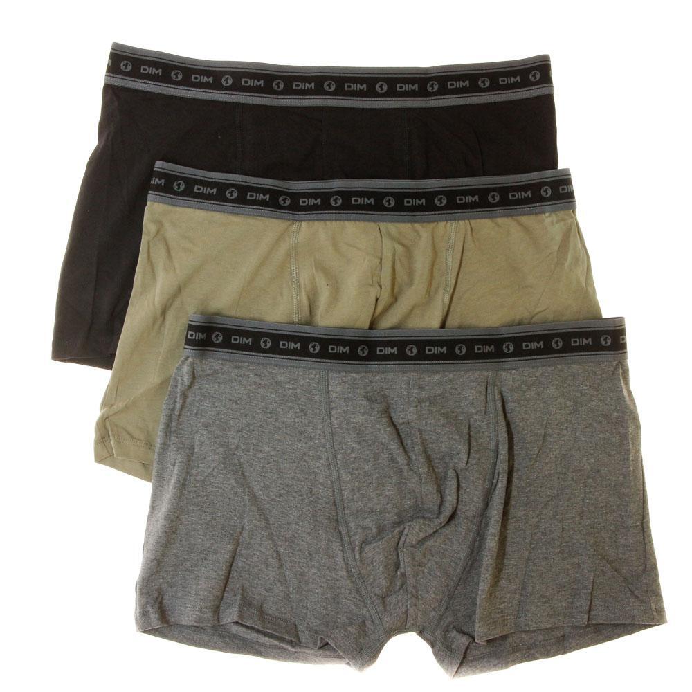 Dim Men's 3 Pack Boxers - Green/Grey/Black D6596