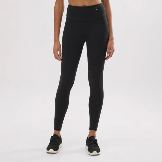 Legging de sport taille haute en coton noir