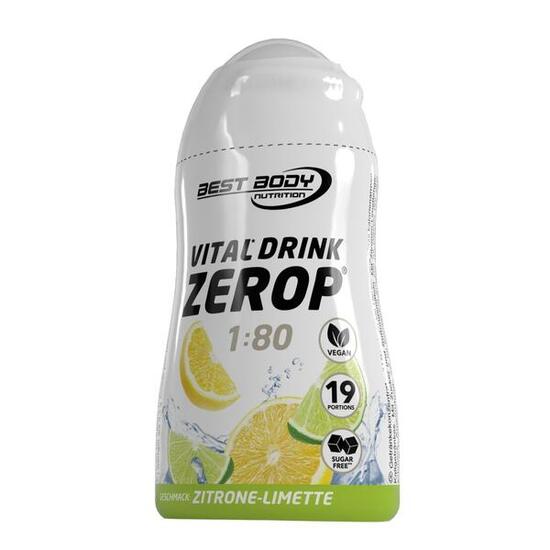 Best Body Vital Drink Flavour Drops 1:80 - 48ml Squeeze Flasche Zitrone Limette