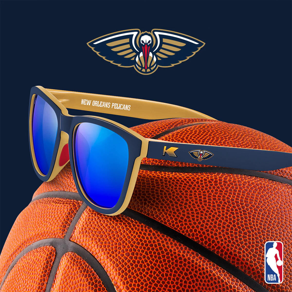 Occhiali da sole per adulti - Categoria 3 polarizzata - NBA New Orleans Pelicans 7/7