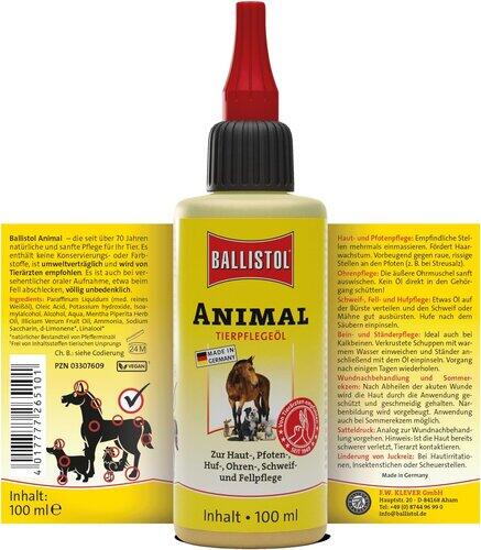 Aceite Cuidado Animal Perros y Caballos Ballistol Animal 100ml Piel y Heridas 7/7