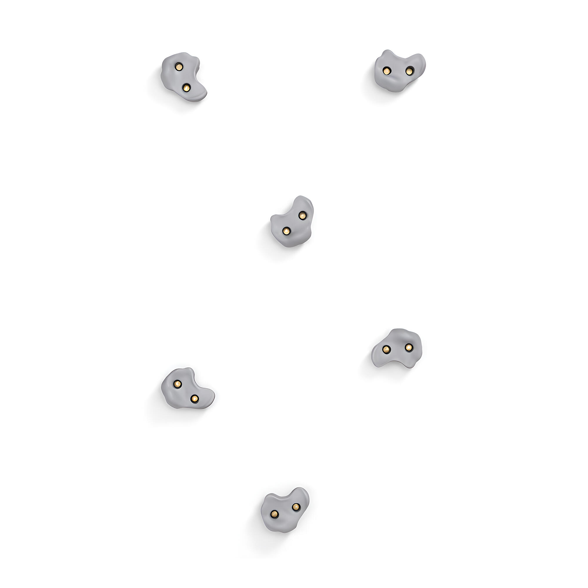 Poignées d'escalade M 6 pcs gris 3/3