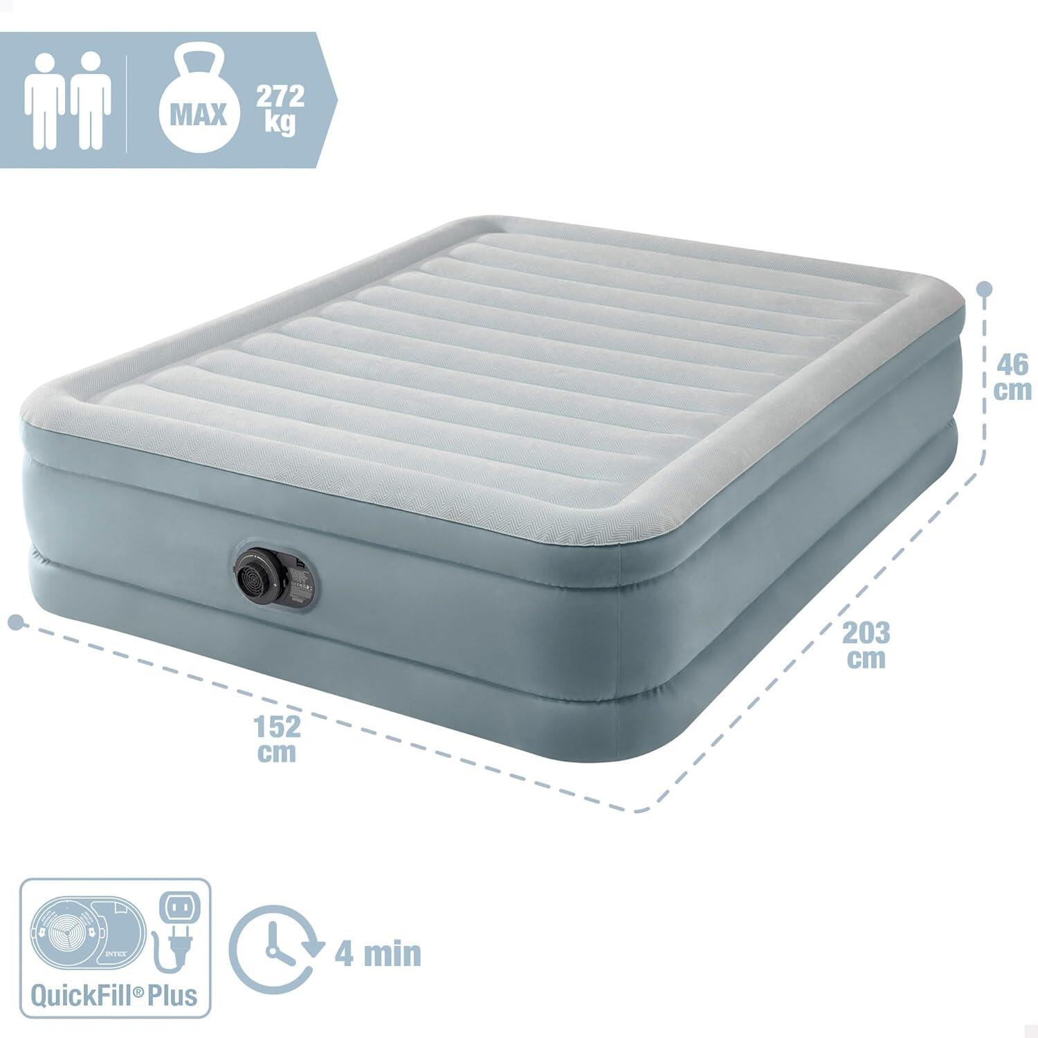 Nafukovací postel INTEX 64824 Premium Comfort QUEEN 152x203x46 cm 2/7