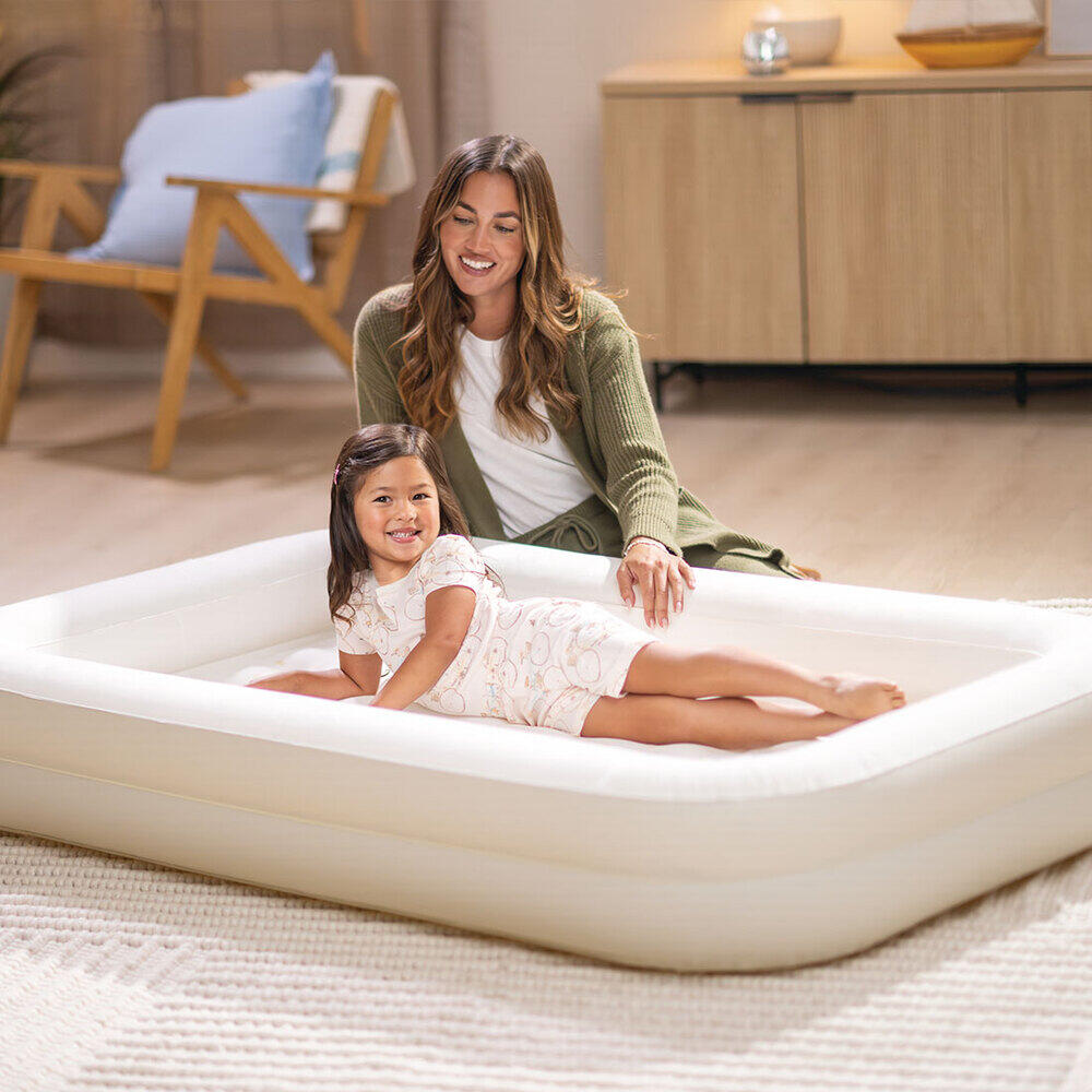 Colchón hinchable infantil estrellas con hinchador 107x168x25 cm 5/7