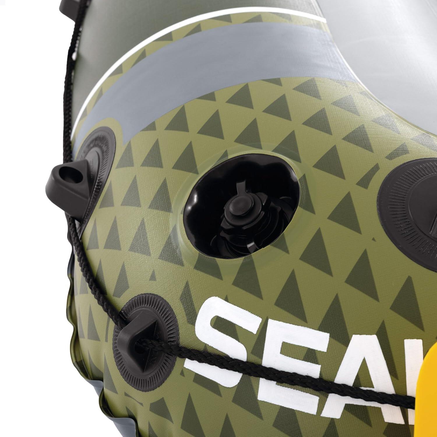 Barca hinchable Seahawk 3 con remos, asientos y bomba de inflado INTEX 3/7