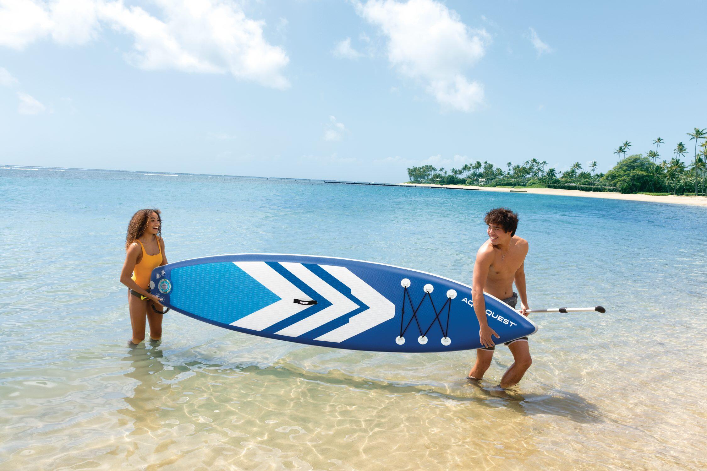 Tabla paddle surf hinchable Touring con mochila, hinchador y remo INTEX 2/7