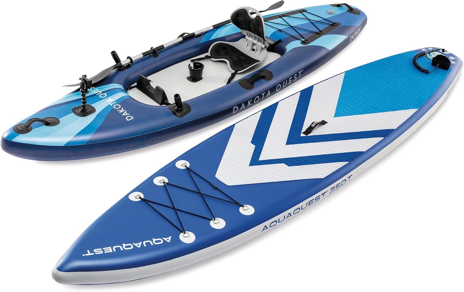 Kayak hinchable individual Dakota Quest con remo, hinchador y mochila INTEX 3/7