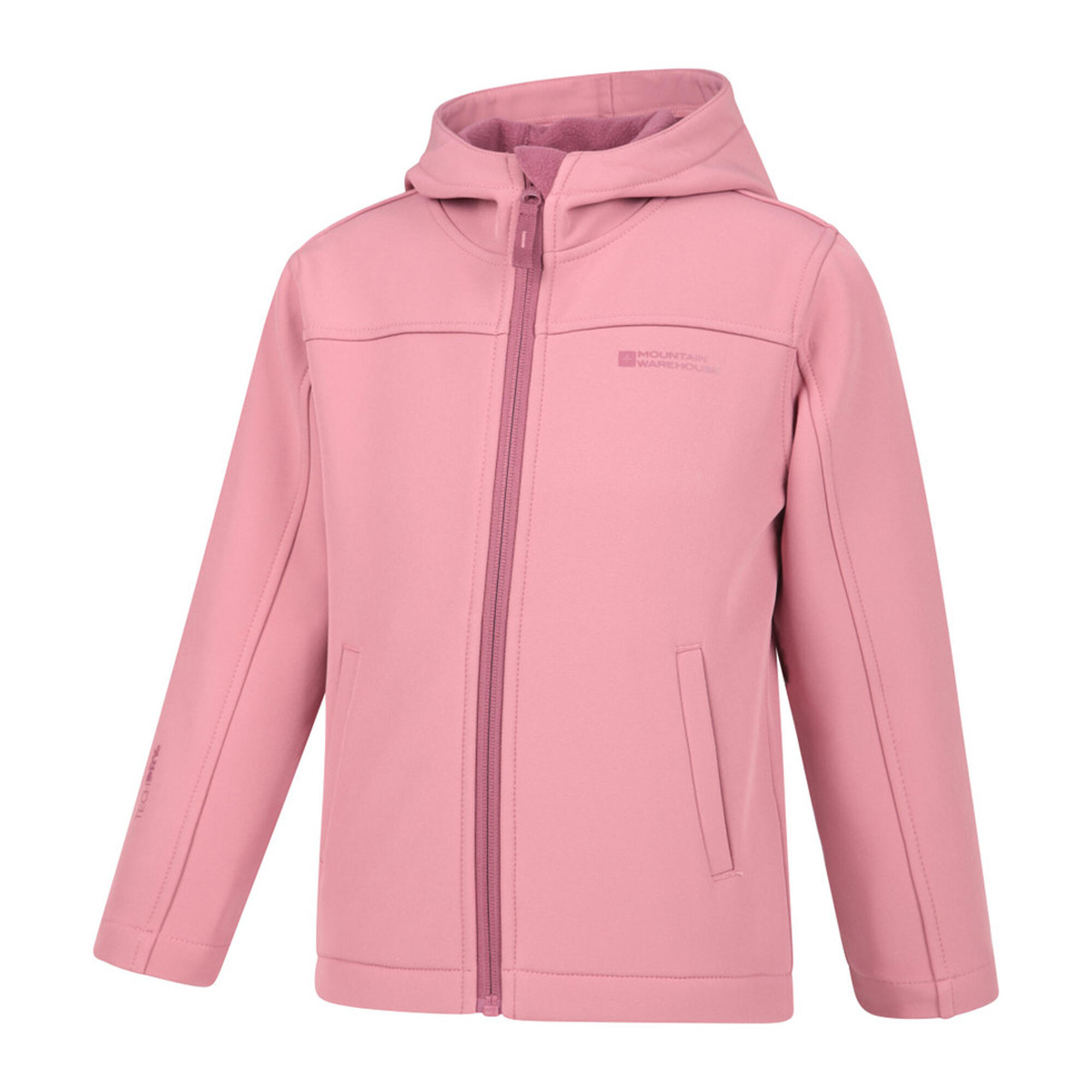 Veste Softshell Enfant (Rose Clair) 3/4
