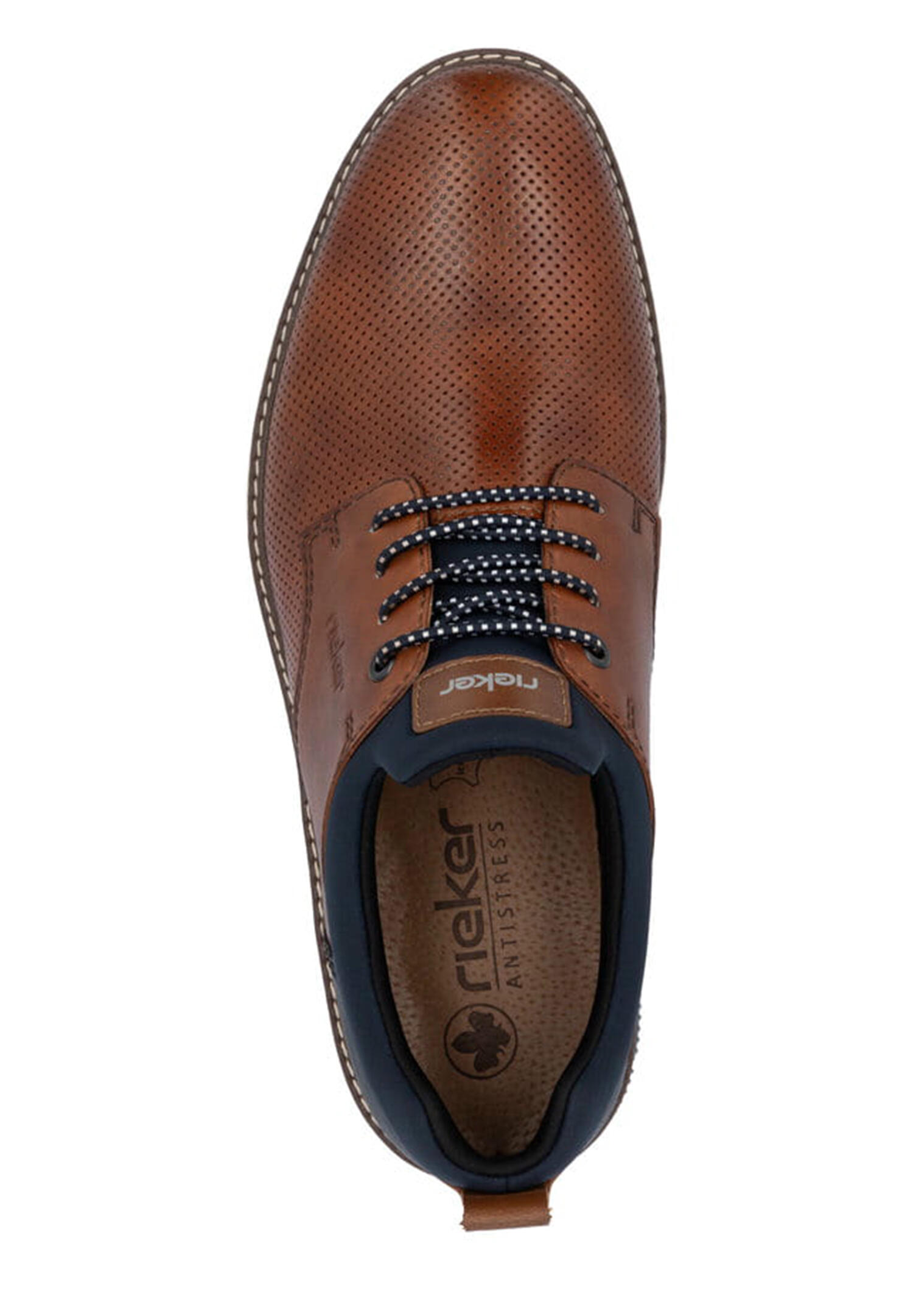 Rieker Herren Slipper Halbschuh Leder bequem 14450-22 Brown 2/5