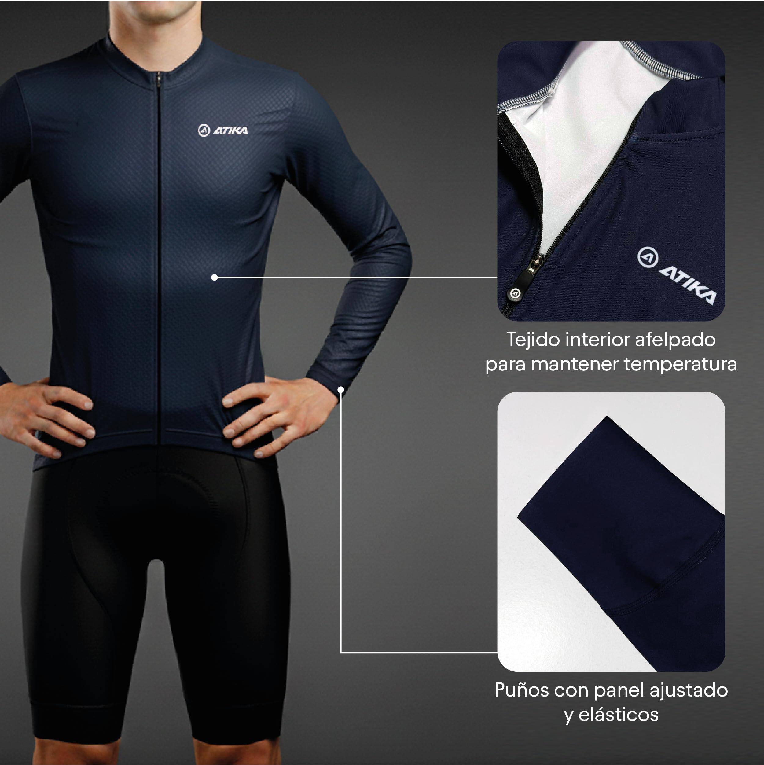 Maillot Camisa Ciclismo Hombre Manga Larga Terra Confort 2/7