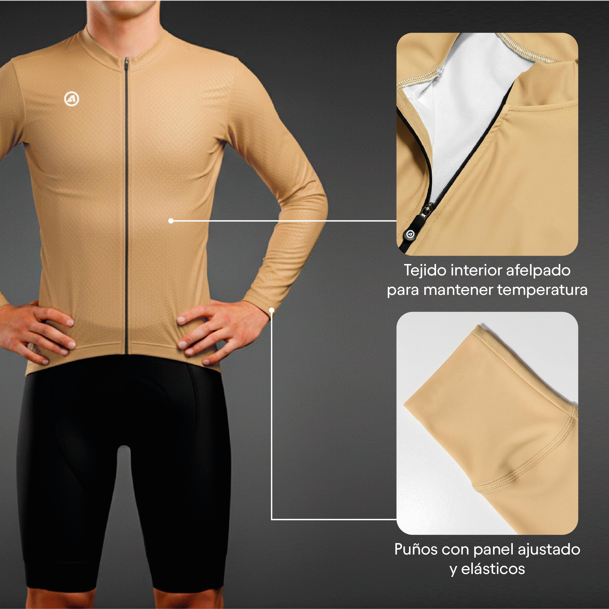 Maillot Camisa Ciclismo Hombre Manga Larga Terra Confort 2/7