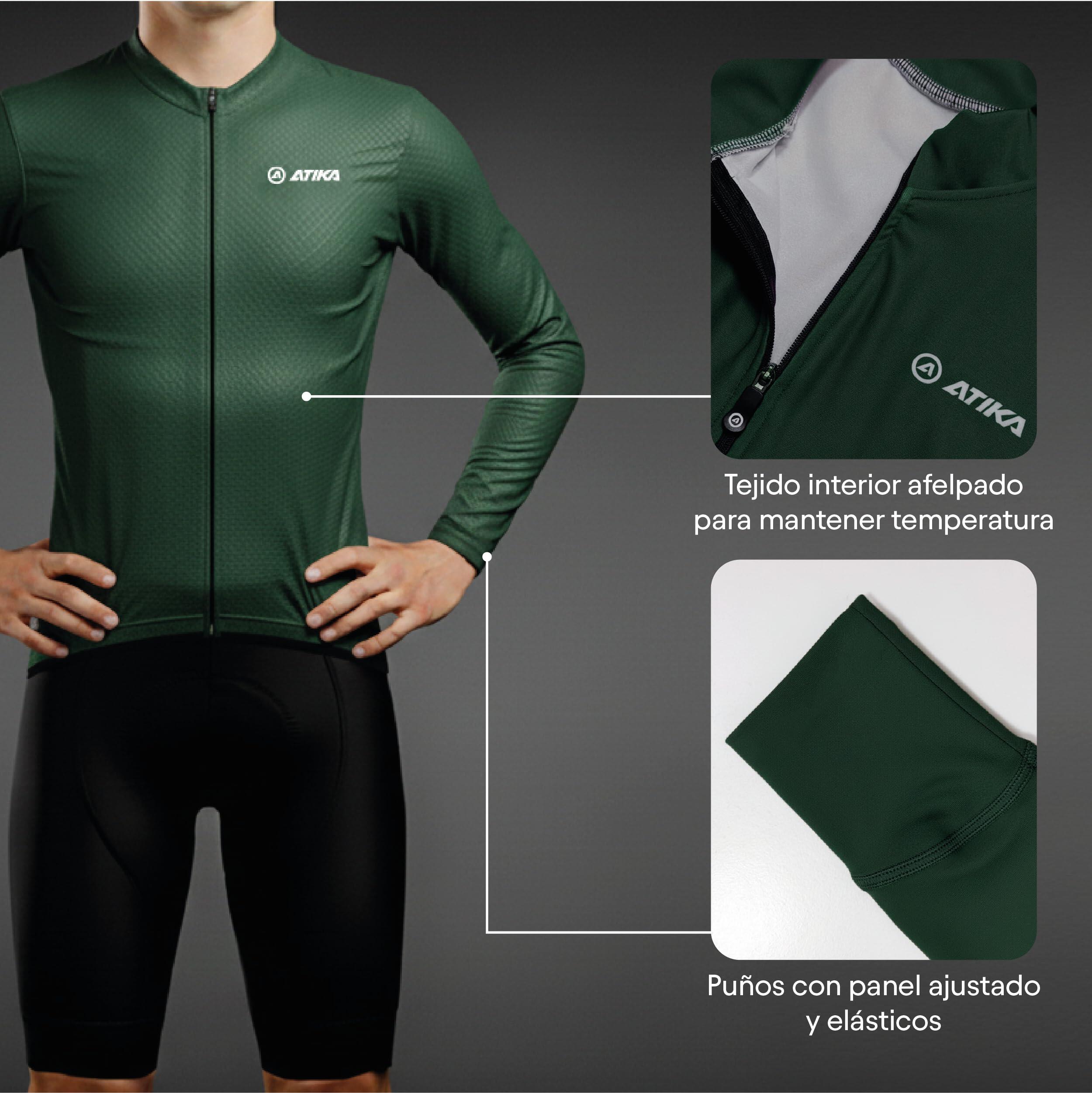 Maillot Camisa Ciclismo Hombre Manga Larga Terra Confort 2/7