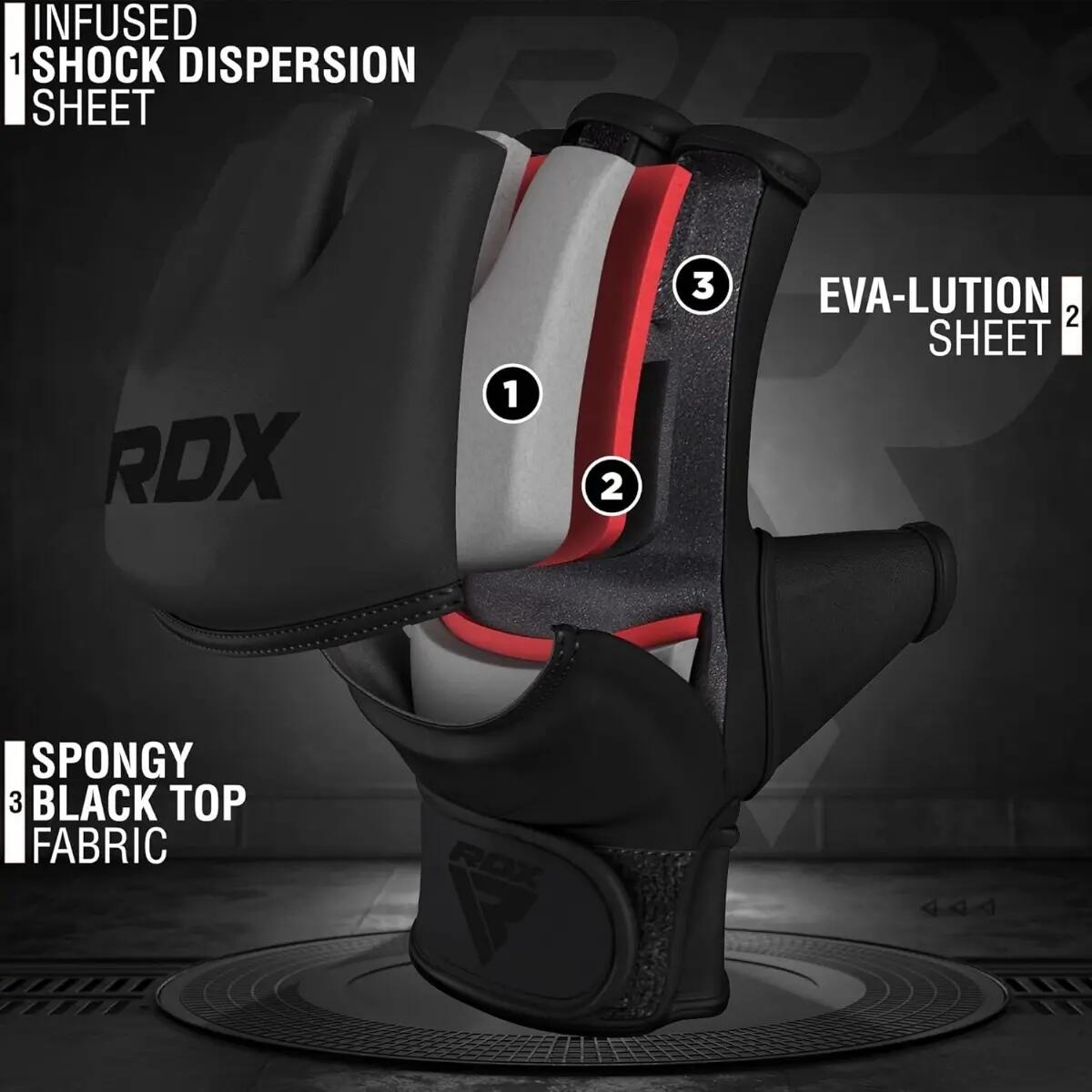 Gants MMA RDX F12 Noir S 7/7