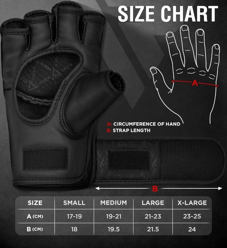 Gants MMA RDX F12 Noir Blanc XL 6/7