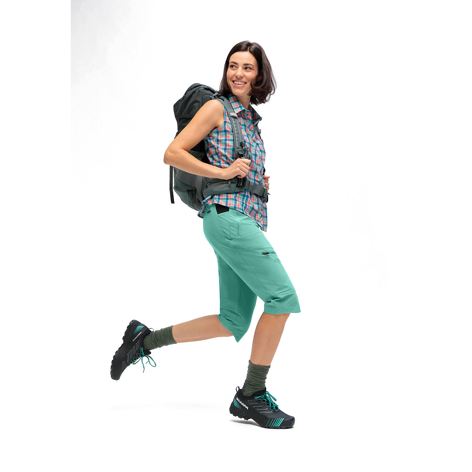 Pantaloni da trekking slim donna Maier Sports Capri Vario 3/6