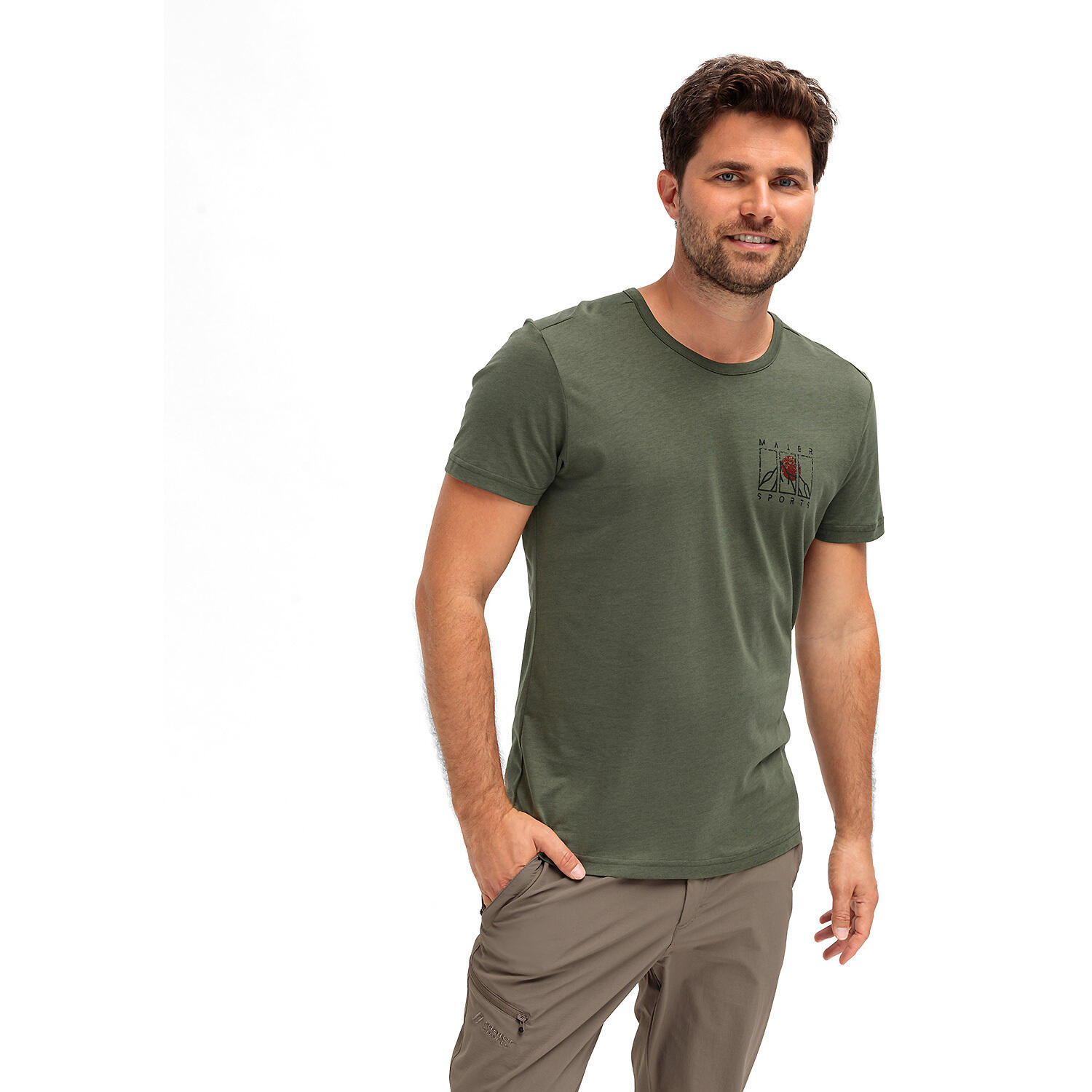 T-shirt a girocollo Maier Sports Jorgen 5/6