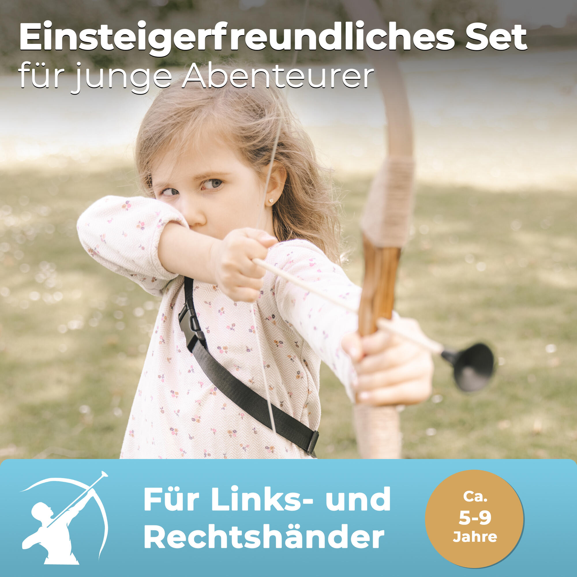 Pfeil und Bogen Set für Kinder ab 4 Jahren 3/7