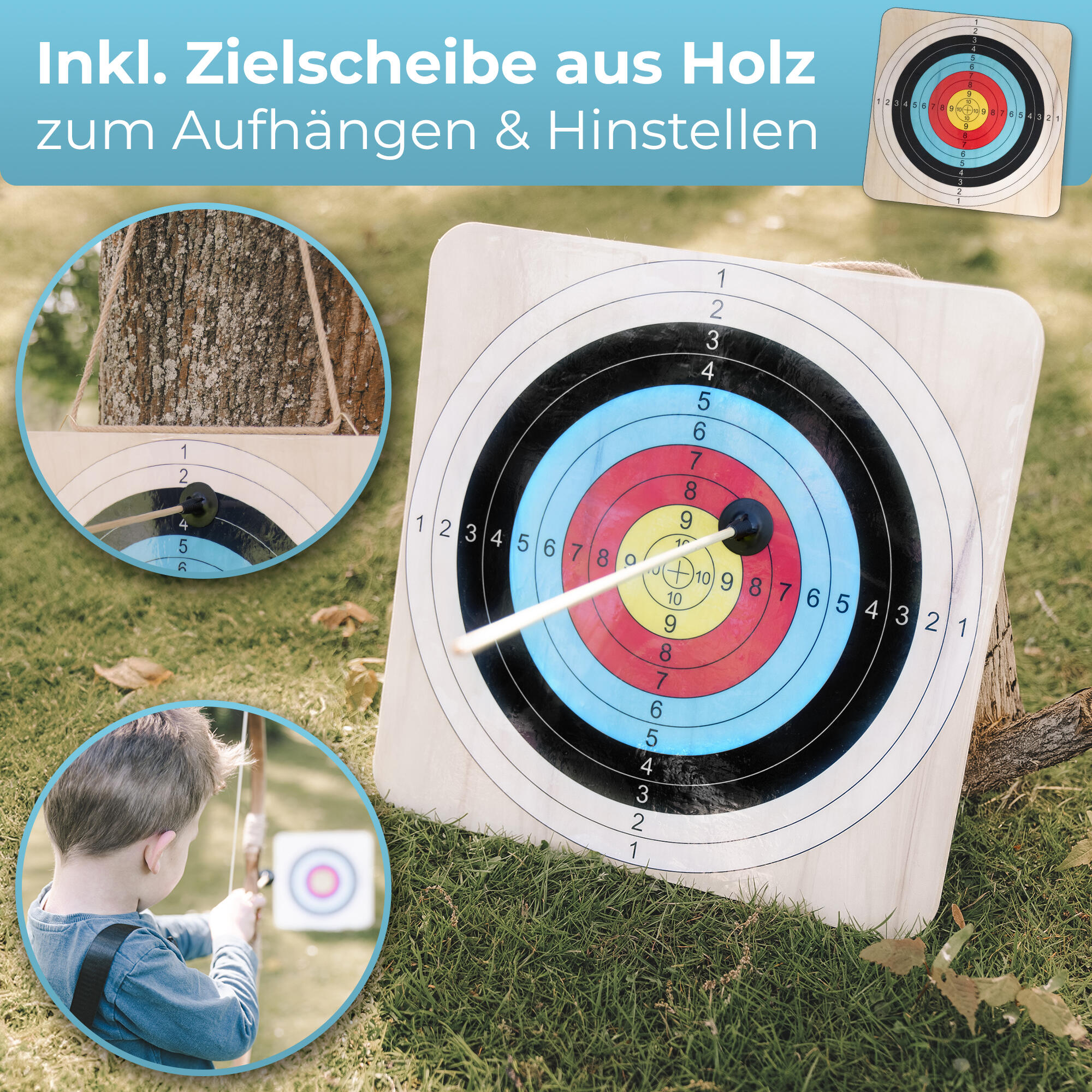 Pfeil und Bogen Set für Kinder ab 4 Jahren 6/7