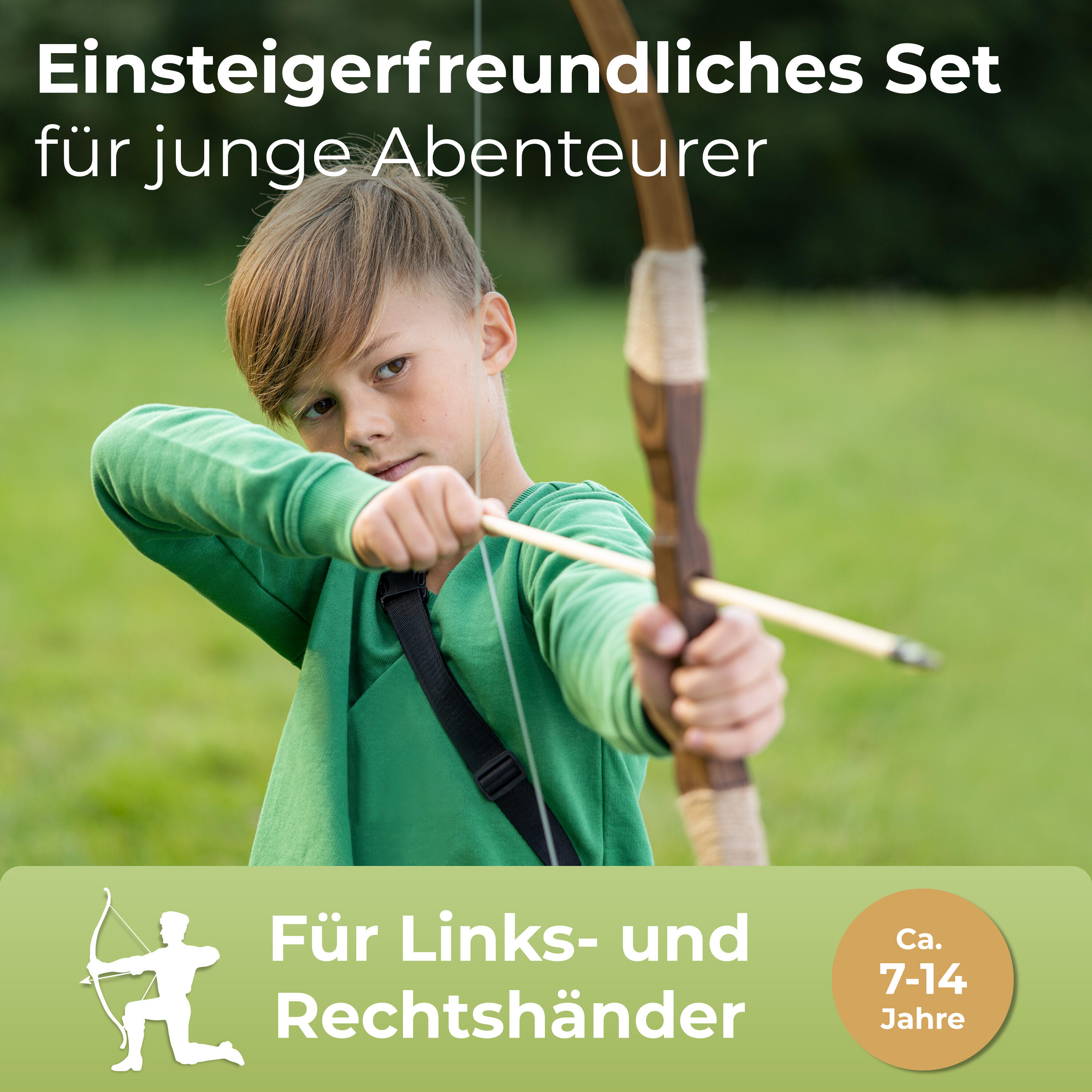 Pfeil und Bogen Set für Kinder ab 5 Jahren 2/7