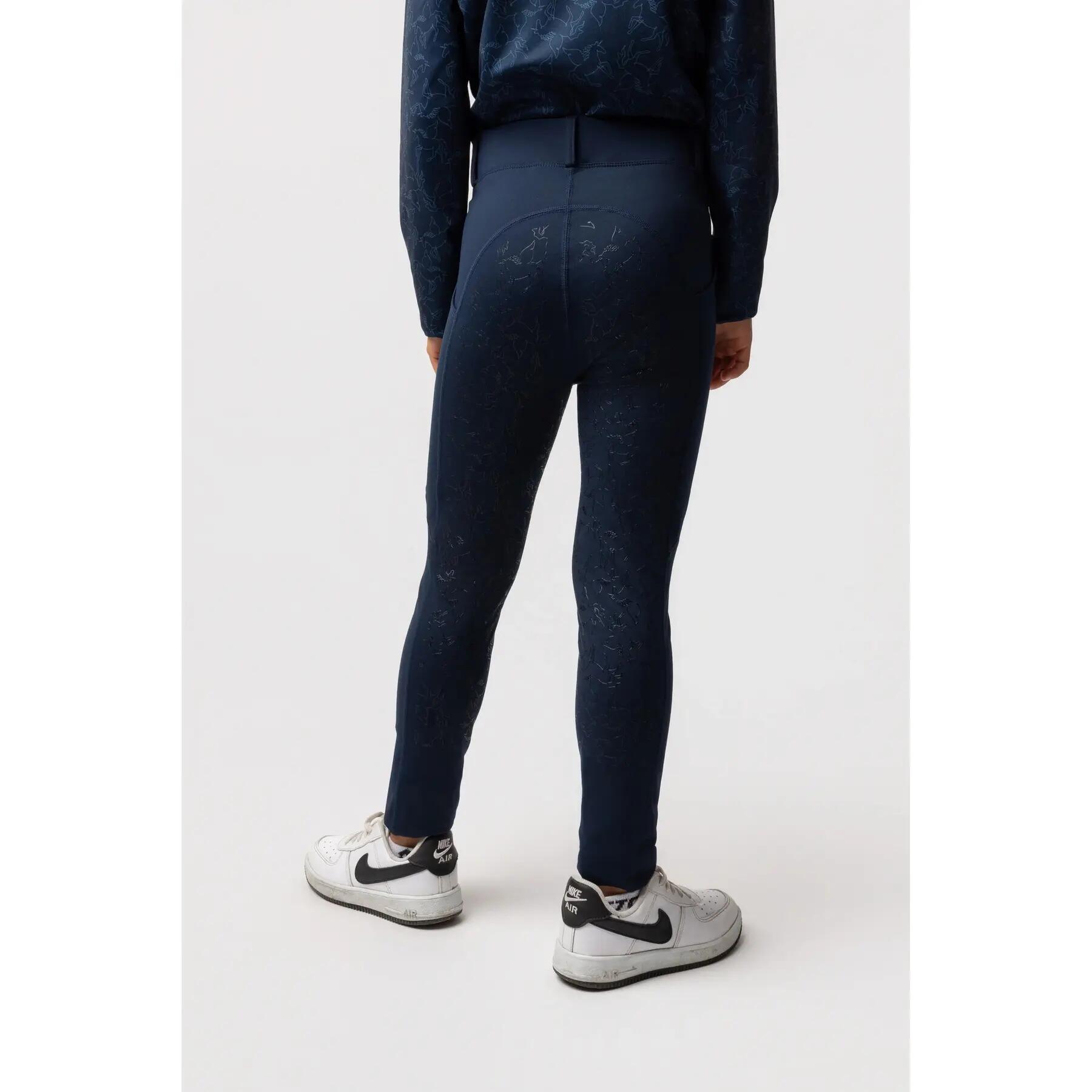 Reitleggings Full Grip, Mädchen Horze Dea 3/6