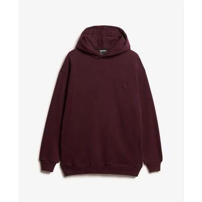 Oversized sweatshirt met capuchon superdry blank