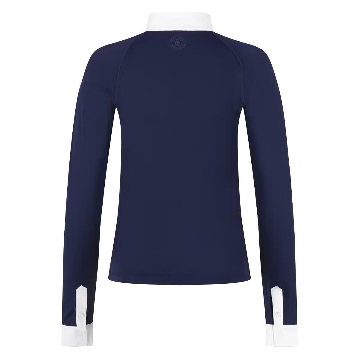Show shirt women classic with glitter zipper long sleeve marine size 46 - Größe 2/6