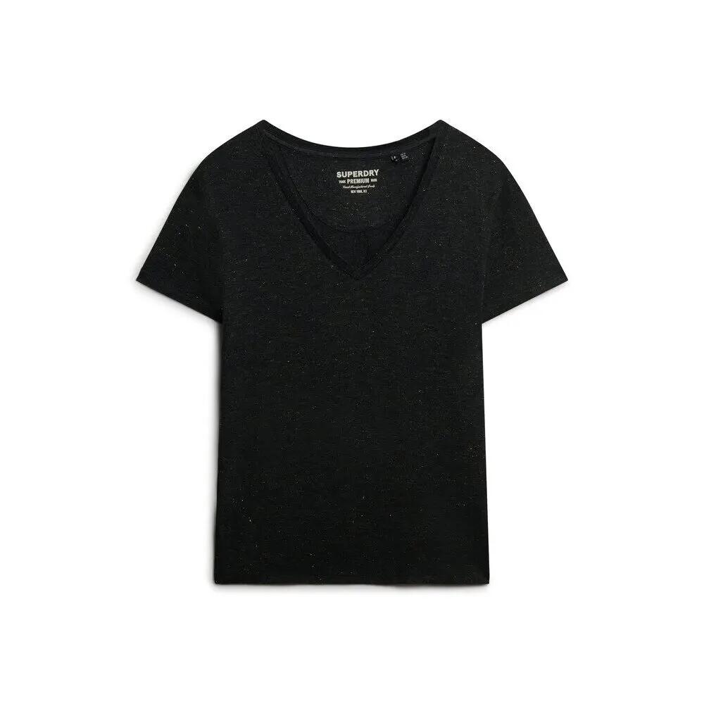 Women's V-neck T-shirt Superdry Slub Emb de Studios