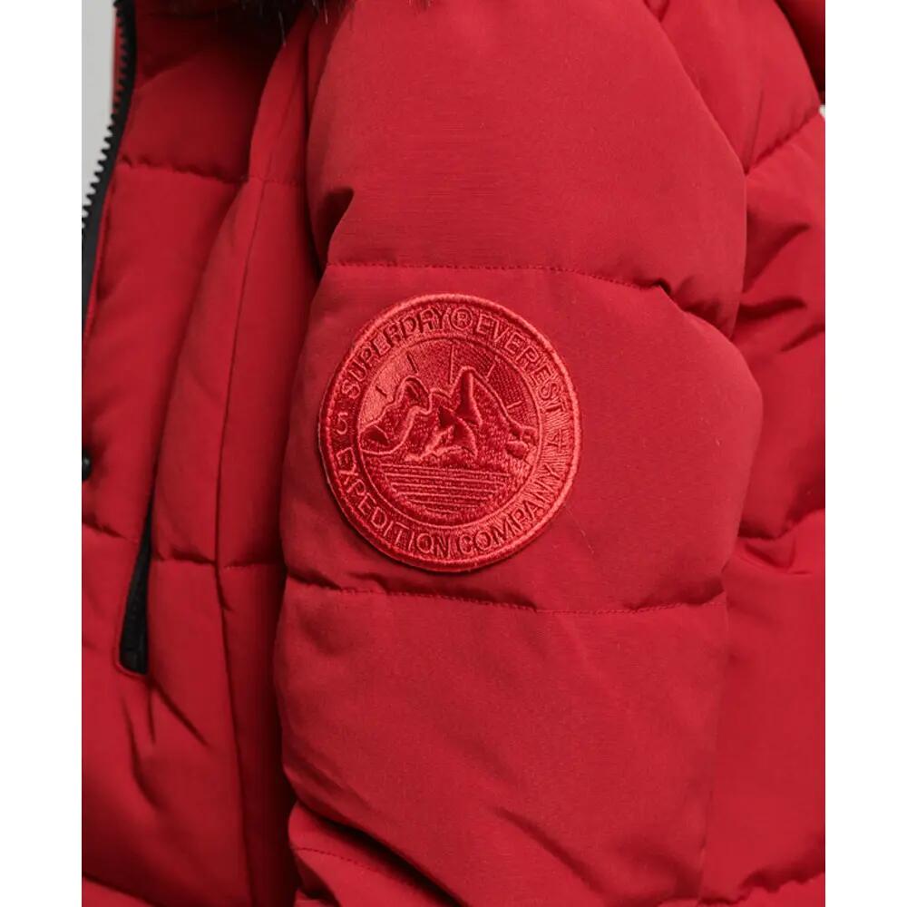 Doudoune longue bordé de fausse fourrure femme Superdry Everest 6/7