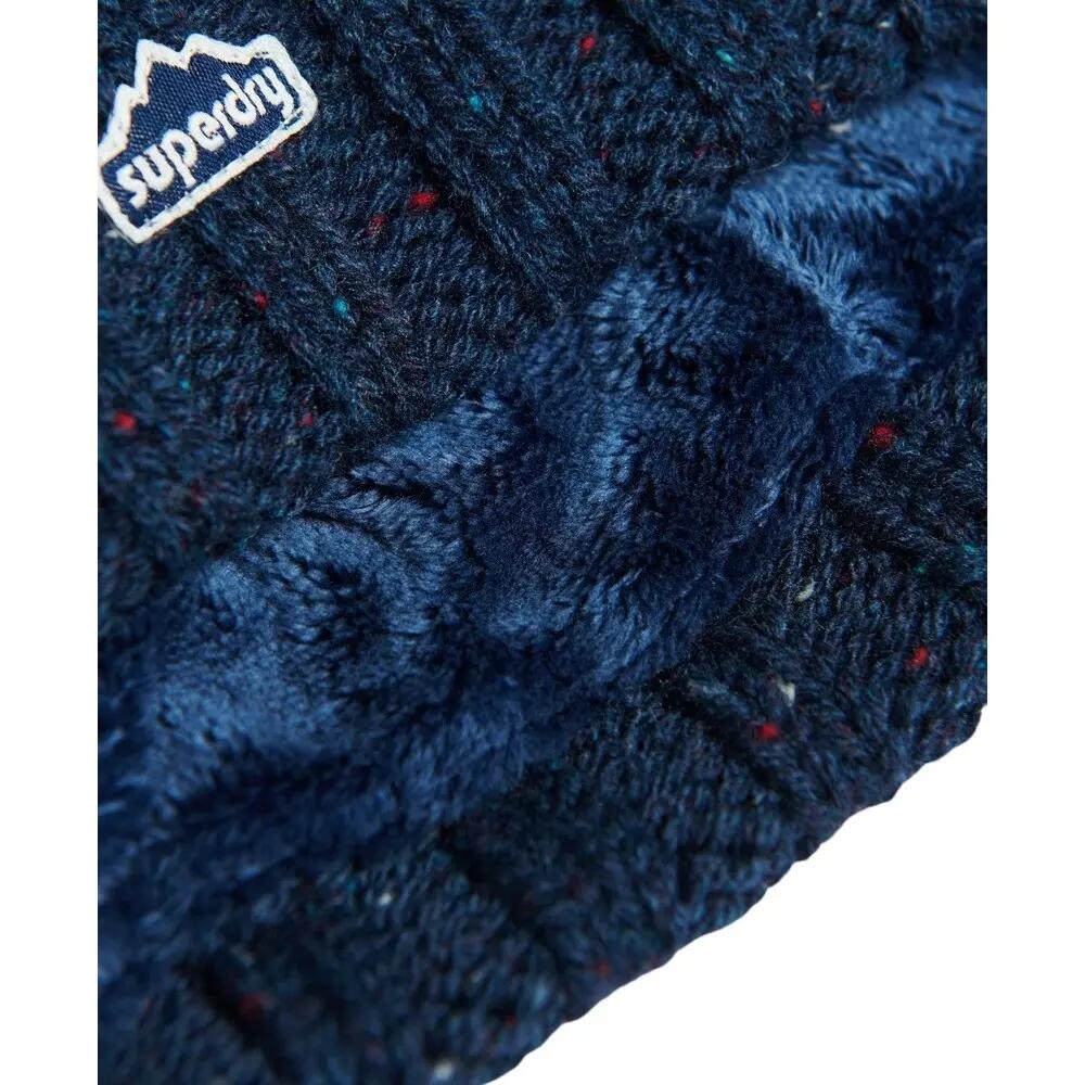 Chapéu de pom-pom de malha feminina Superdry 3/4