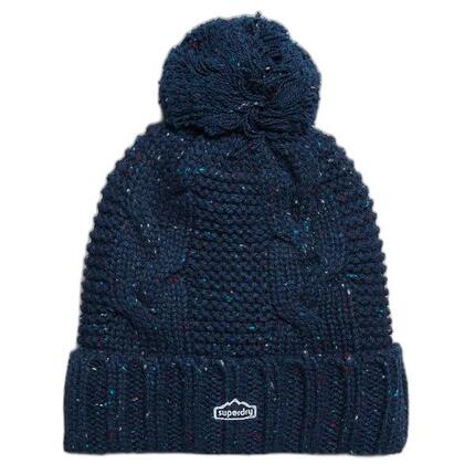 Bonnet à pompon en mailles torsadées femme Superdry