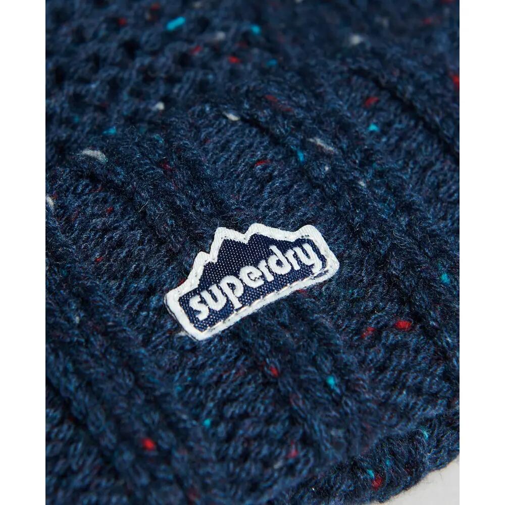 Chapéu de pom-pom de malha feminina Superdry 4/4