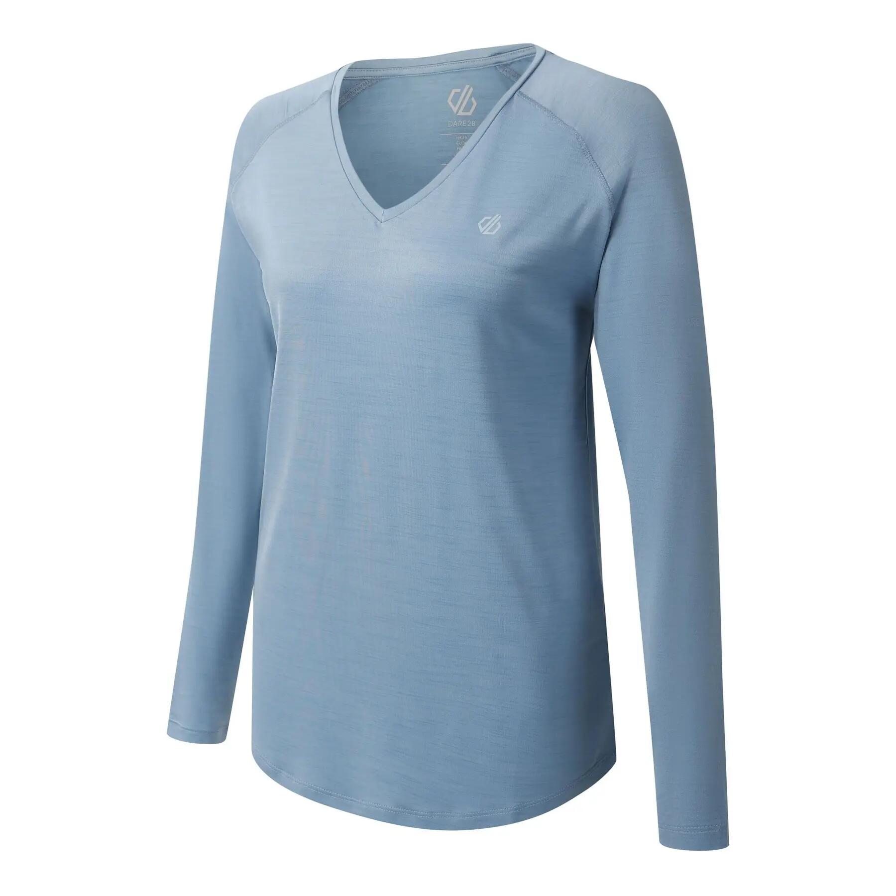 Langarmshirt mit V-Ausschnitt für Damen Dare 2B Discern 2/5