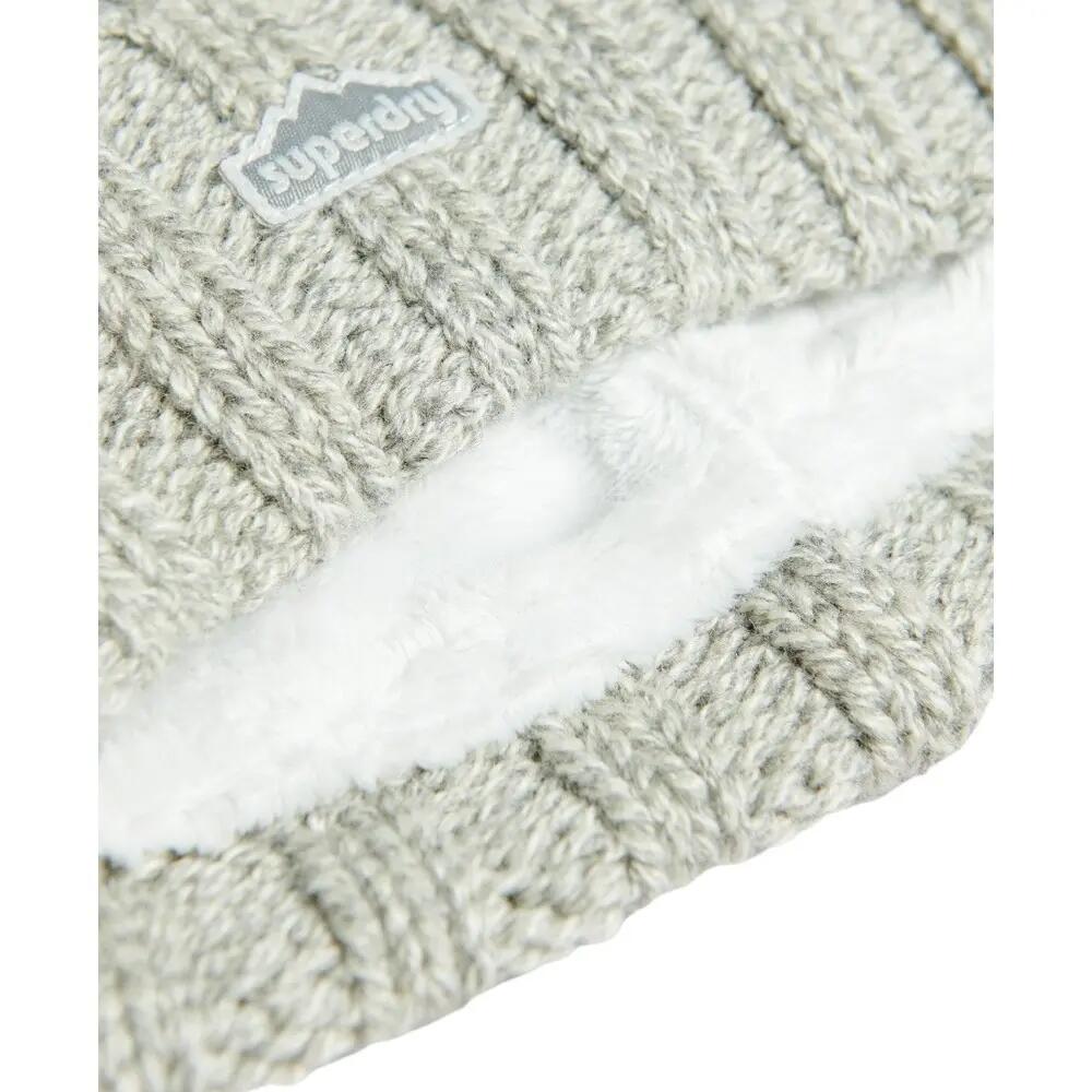Berretto da donna con pon pon in maglia Superdry 4/4