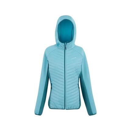 Veste Andreson matelassée hybride extensible à capuche déperlante pour femme