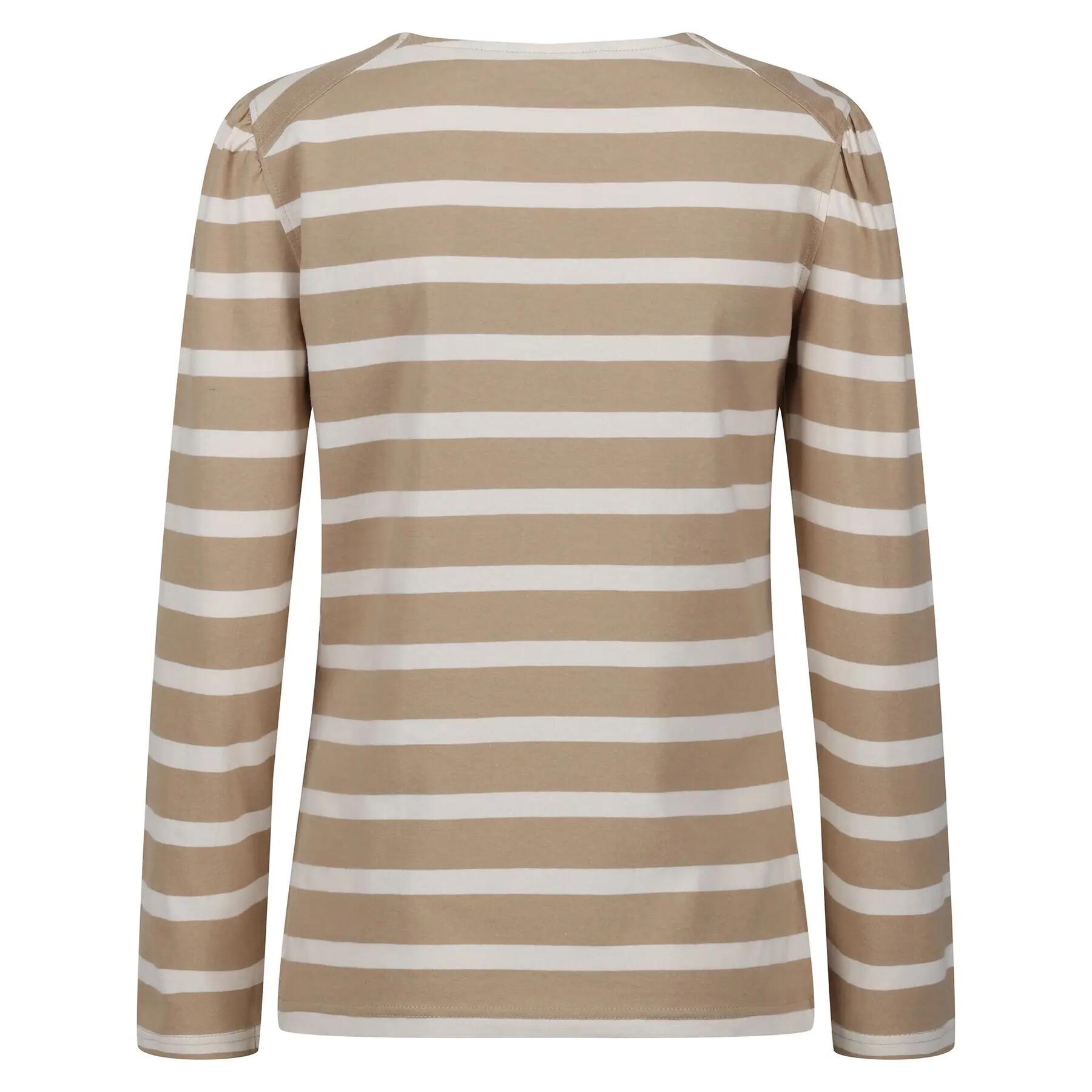 Dames-T-shirt met lange mouwen Regatta Federica Striped 3/7