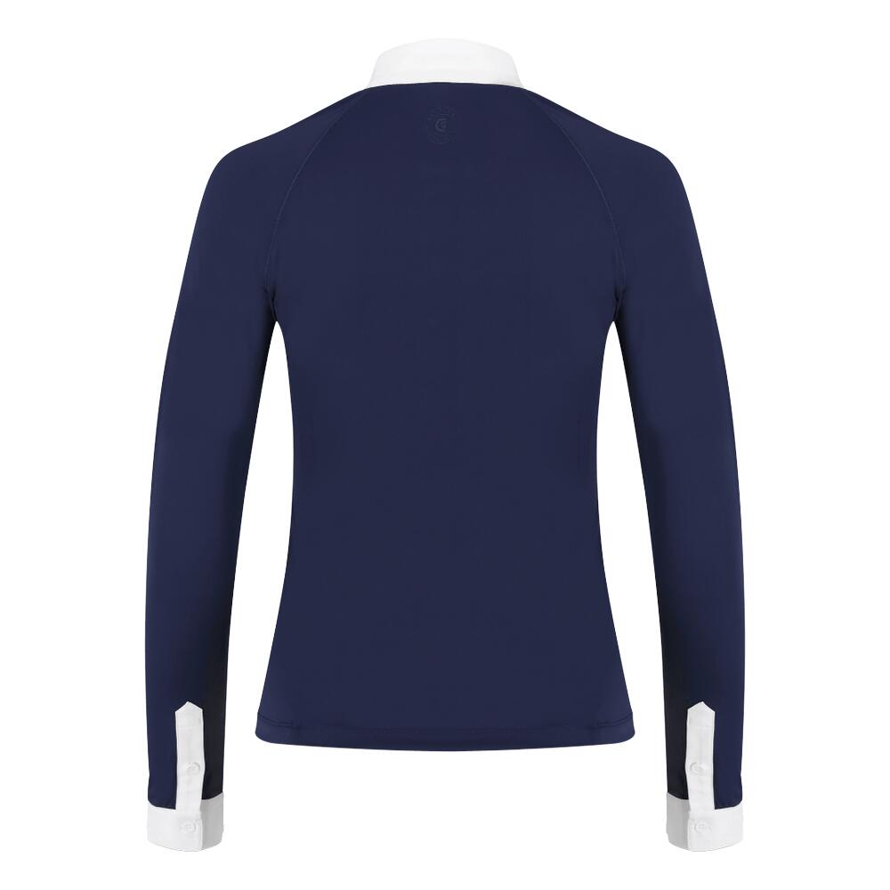 Show shirt women classic long sleeve marine size 40 - Größe 3/3