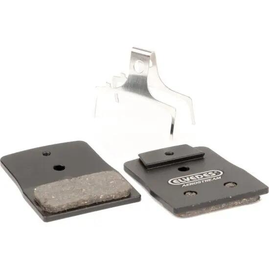 Pair of semi-metallic bicycle brake pads without radiator Elvedes AEROSTREAM