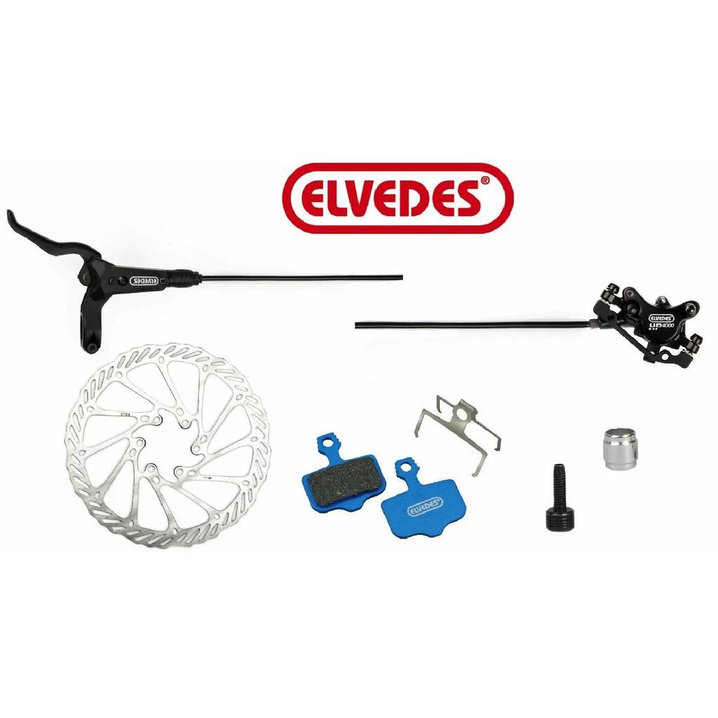 Complete left brake hose Elvedes HP4000