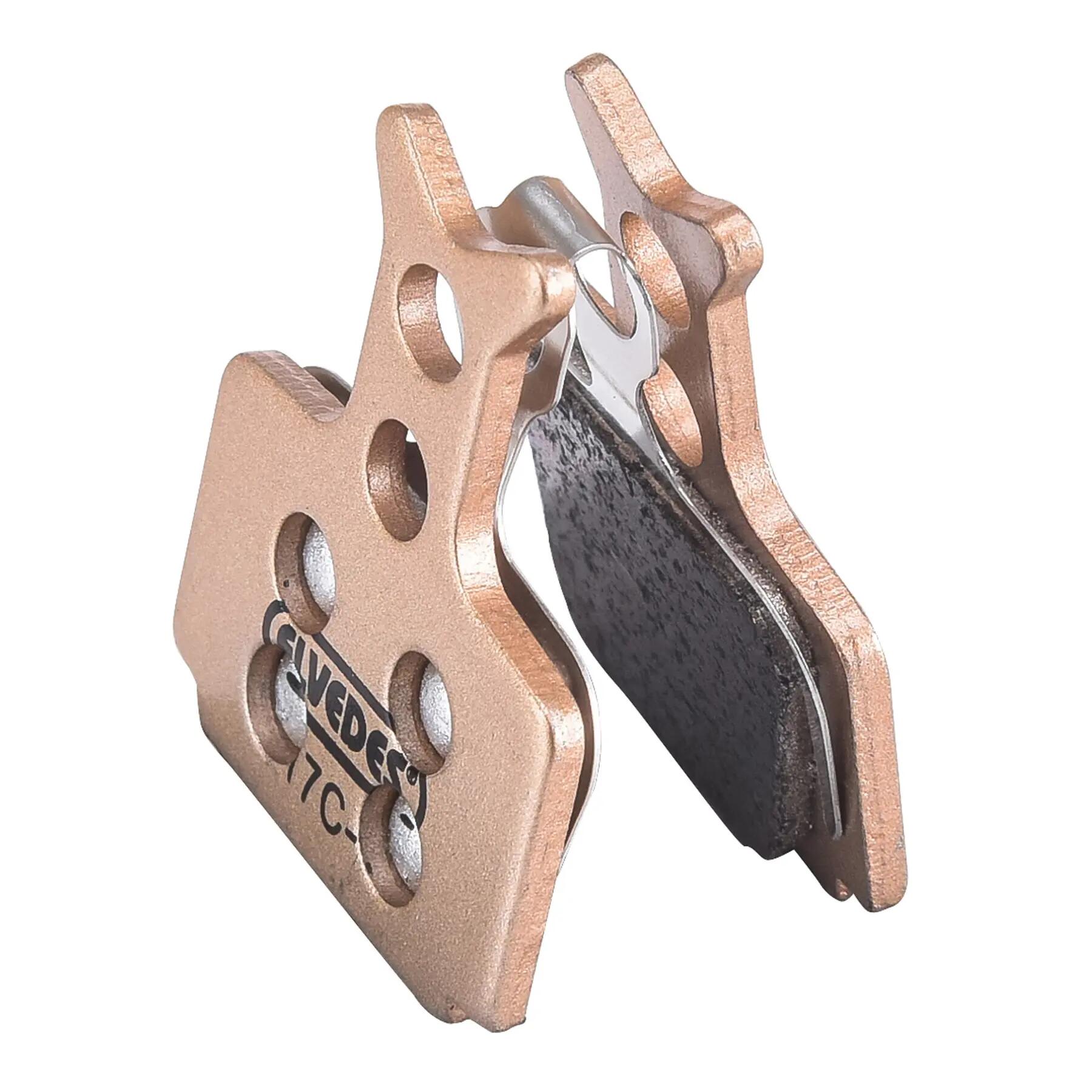 Paar metallischer Fahrradbremsbeläge Elvedes Formula Cura / Mega /One / R1 / RX 2/5