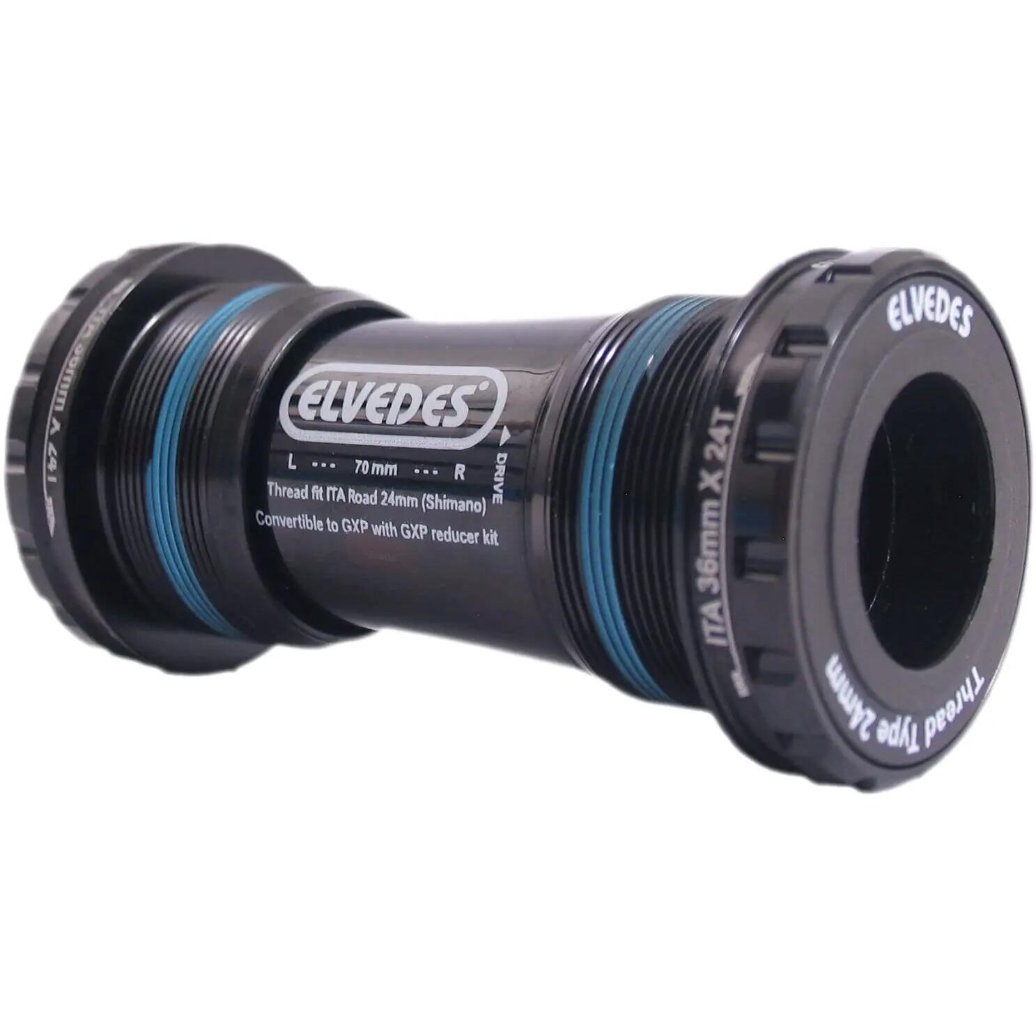 Boîtier de pédalier Elvedes ITA 24 mm + spacer GXP 2/4